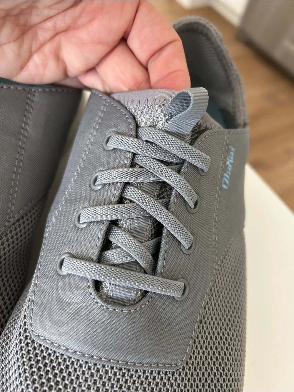 NWOT - OLUKAI Men’s Nohea Moku No-Tie Boat Shoes in Gray